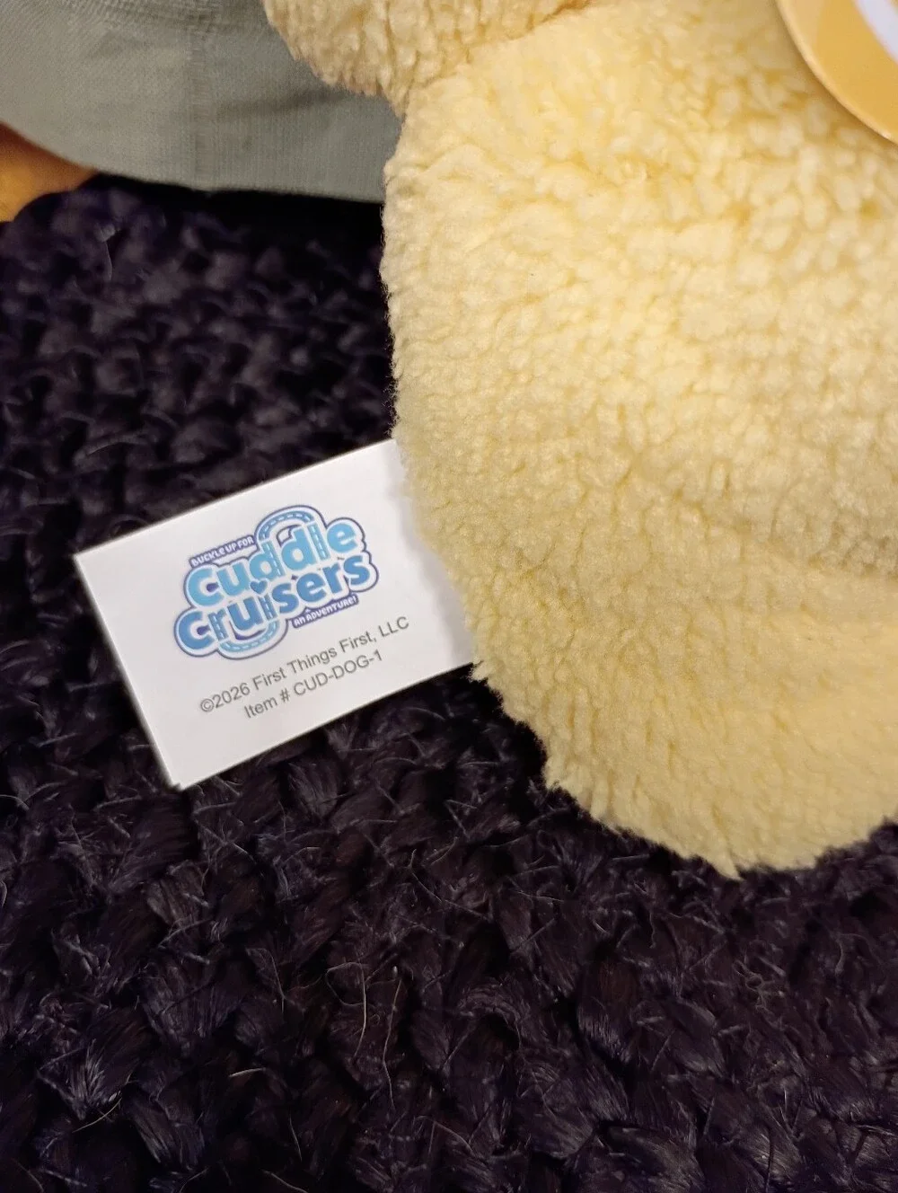 NWT Cuddle Cruisers Dash The Dog Seatbelt/Backpack Strap Cover 12